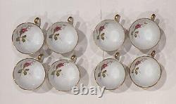 W Eschenbach, Briar Rose Fine China 5 Pc Setting, 20 pcs Bavaria Germany Vintage