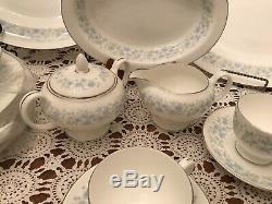 WEDGWOOD- Bone China- WYNDHAM R4630 DINNERWARE SET For 8 47 Pieces