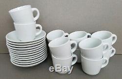 WILLIAMS SONOMA EVERYDAY WHITE DINNERWARE (12) Cups & Saucers Restaurantware