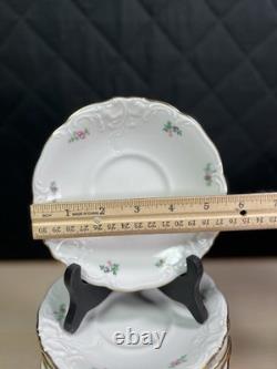 Walbrzych Dinnerware Set of 26- Made in Poland-Teacups, Saucers, salad Bowls