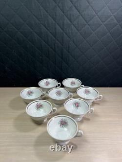 Walbrzych Dinnerware Set of 26- Made in Poland-Teacups, Saucers, salad Bowls
