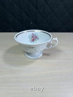 Walbrzych Dinnerware Set of 26- Made in Poland-Teacups, Saucers, salad Bowls