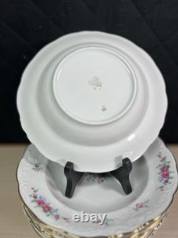 Walbrzych Dinnerware Set of 26- Made in Poland-Teacups, Saucers, salad Bowls