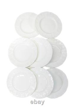 Wedgewood Countryware Bone China Bread Plates Set of 8 White