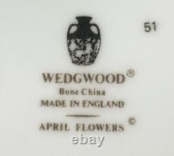Wedgwood APRIL FLOWERS, 11-Piece Bone China Dinnerware Serving Hostess Set, UK