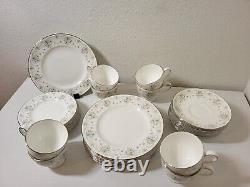 Wedgwood Bone China Pimpernel Porcelain Dinnerware Set 32 Piece set