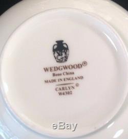 Wedgwood CARLYN 44 Pc DINNERWARE SET w Platter Veg Bowl Creamer Sugar