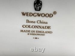 Wedgwood COLONNADE Black England Set of 5 Dinner Plates 10 5/8