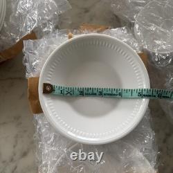 Wedgwood Colosseum Bone China White Dinner Set Plates Bowls Cup Saucer England