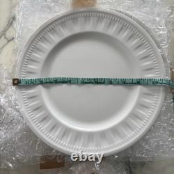 Wedgwood Colosseum Bone China White Dinner Set Plates Bowls Cup Saucer England