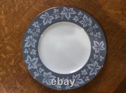 Wedgwood Grey Moselle bone china 35 piece SET of 7 FIVE-piece place settings