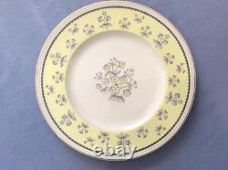 Wedgwood Pimpernel yellow bone china SET of 4 FIVE-piece place settings W3653