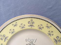 Wedgwood Pimpernel yellow bone china SET of 4 FIVE-piece place settings W3653