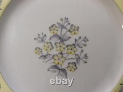 Wedgwood Pimpernel yellow bone china SET of 4 FIVE-piece place settings W3653