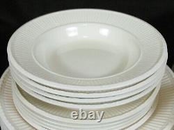 Wedgwood Queen's Ware EDME Cream Dinner Set Ribbed