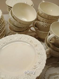 Wedgwood Queensware Embossed Cream on Cream (80 Piece Set)