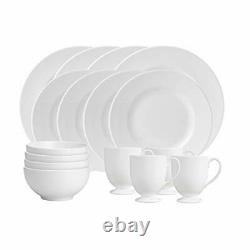 Wedgwood White Piece 16 pc dinnerware Set Service for Four 4