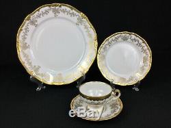 Weimar Katharina German 14051 White Gold 16-Piece Dinnerware Set for FOUR (4)