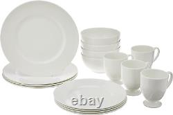 White 16-Piece Dinnerware Set