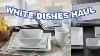 White Dishes Haul How To Organizeing Dishes In The Kitchen Organizeingdishesinthekitchencabinets