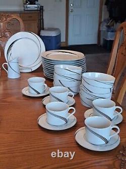 White Pearl Designed By Jack Prince Block Spal 68 Piece Dinnerware Grouping