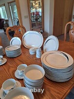 White Pearl Designed By Jack Prince Block Spal 68 Piece Dinnerware Grouping