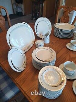 White Pearl Designed By Jack Prince Block Spal 68 Piece Dinnerware Grouping