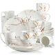White Porcelain Ceramic Dinnerware Set for 4 8 12 SKU 70026