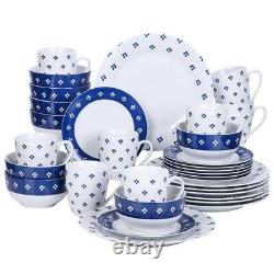 White Porcelain Ceramic Dinnerware Set for 4 8 SKU 70060