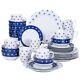 White Porcelain Ceramic Dinnerware Set for 4 8 SKU 70060