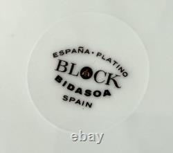 White Porcelain China Complete Block Espana Platino + 8 Place Setting +Extras