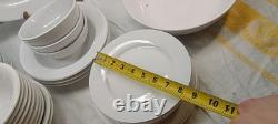 White Porcelain Dinnerware Set (52 Pieces) Mixed Brand Oneida Newcor HOME