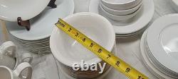 White Porcelain Dinnerware Set (52 Pieces) Mixed Brand Oneida Newcor HOME