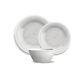 White Potters Reactive Glaze Melamine 12 Piece Dinnerware Set by TarHong