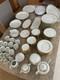 White With Gold Limoges Jammet-Seignolles France 98 Piece Dinner Set