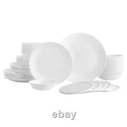White bowl set, 66 pieces