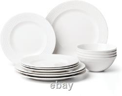 Wickford 16-Piece Dinnerware Set, 15.75 LB, White