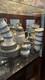 Winterling Geometric Dinner Set Painted White/Green/Black Plates Cups Bowl